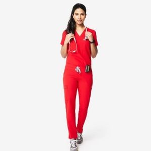 Figs Scrubs L/LT set (red)